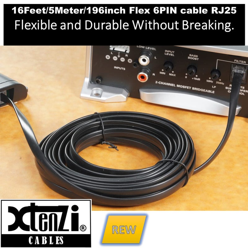 Xtenzi 6Pin Flex Cable XTFC Wire Accessory XT91673 for Amp Remote Bass Knob Compatible with Infinity BassLink Amplifiers - Image 2
